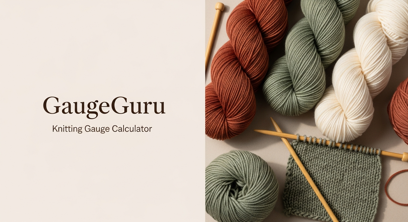 GaugeGuru – Free Knitting Gauge Calculator & Pattern Converter